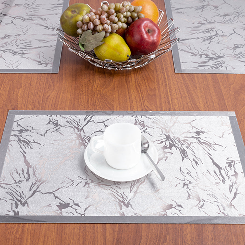 Dazzling Grey Table Mat (Set of 6 pcs)