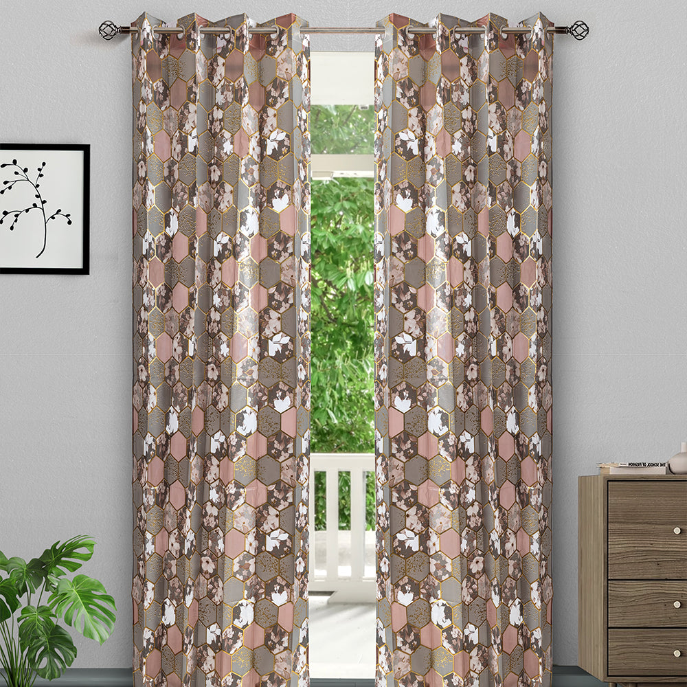 FloraHex Window Curtain