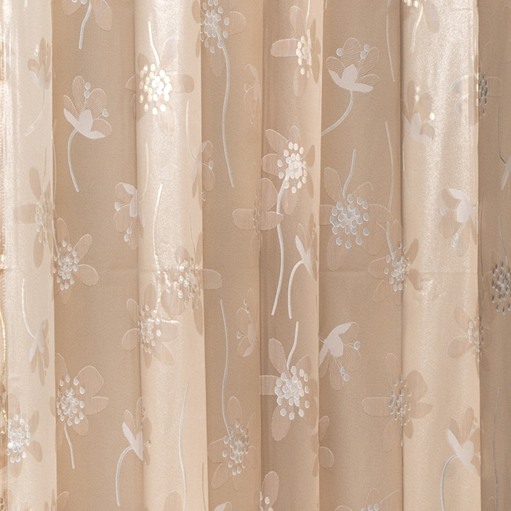 Beige Blossom Curtain