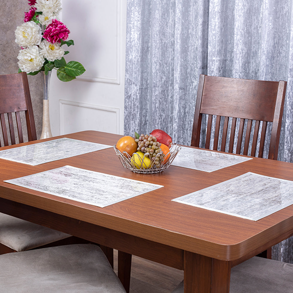 Luxury Grey Table Mat (Set of 6 pcs)