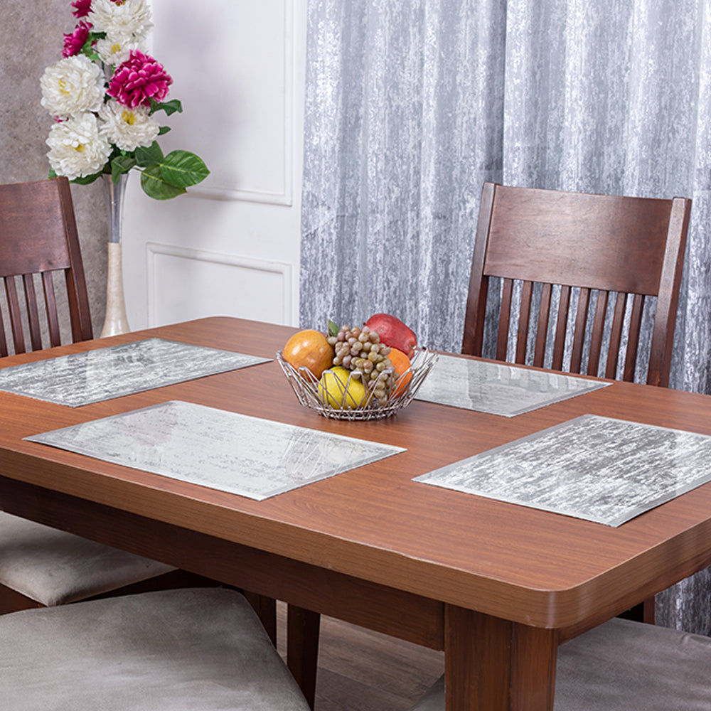 Vibrant Grey Table Mat (Set of 6 pcs)