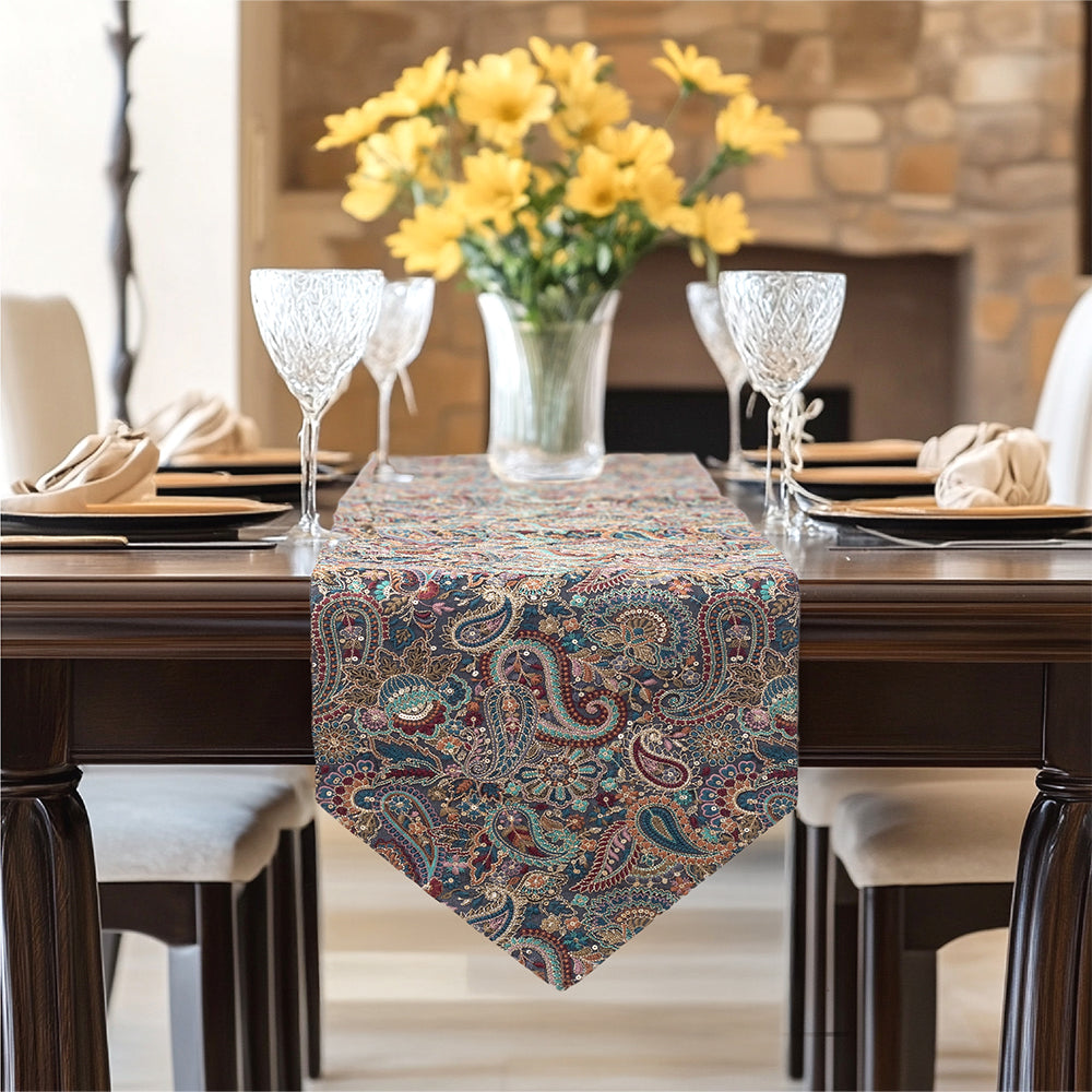 Classic Paisley Table Runner
