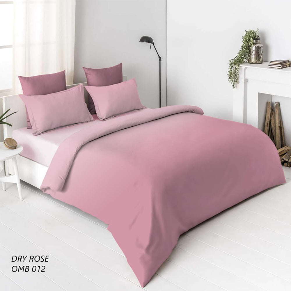 Omberr Premium King Size Bedsheet Set – Dry Rose