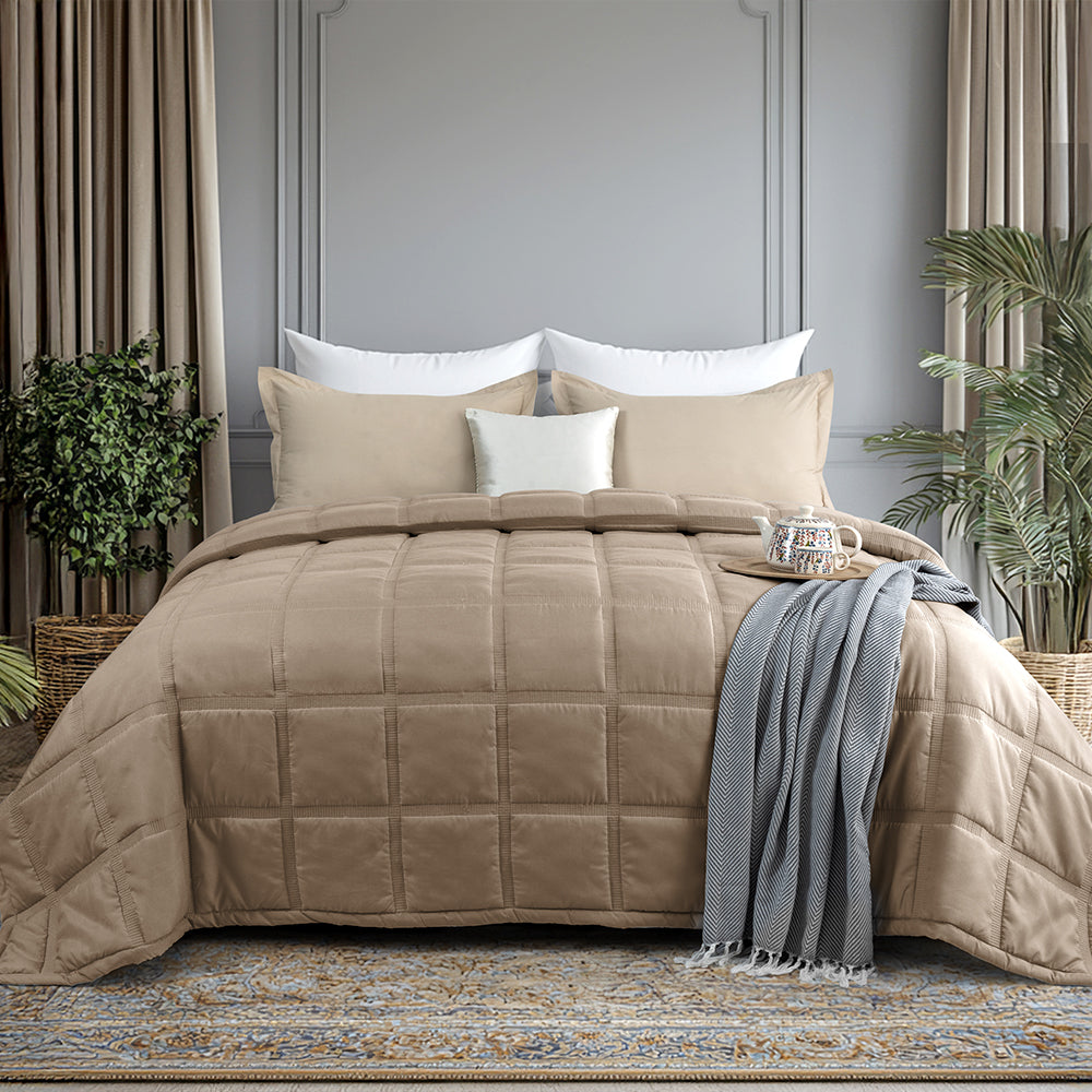 Medley Comforter Collection Double Bed Fawn Color – 350 GSM