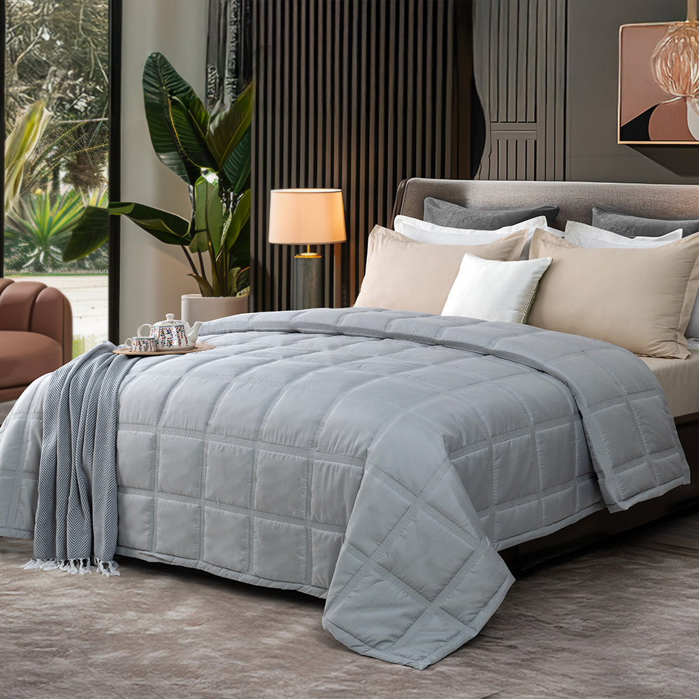 Medley Comforter Collection Double Bed Soft Grey – 350 GSM