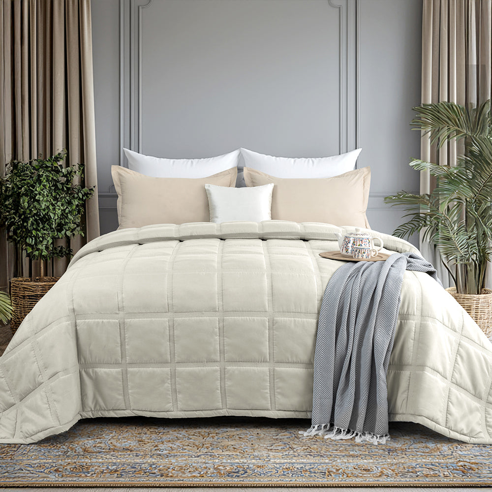 Medley Comforter Collection Double Bed Ivory Cream – 350 GSM