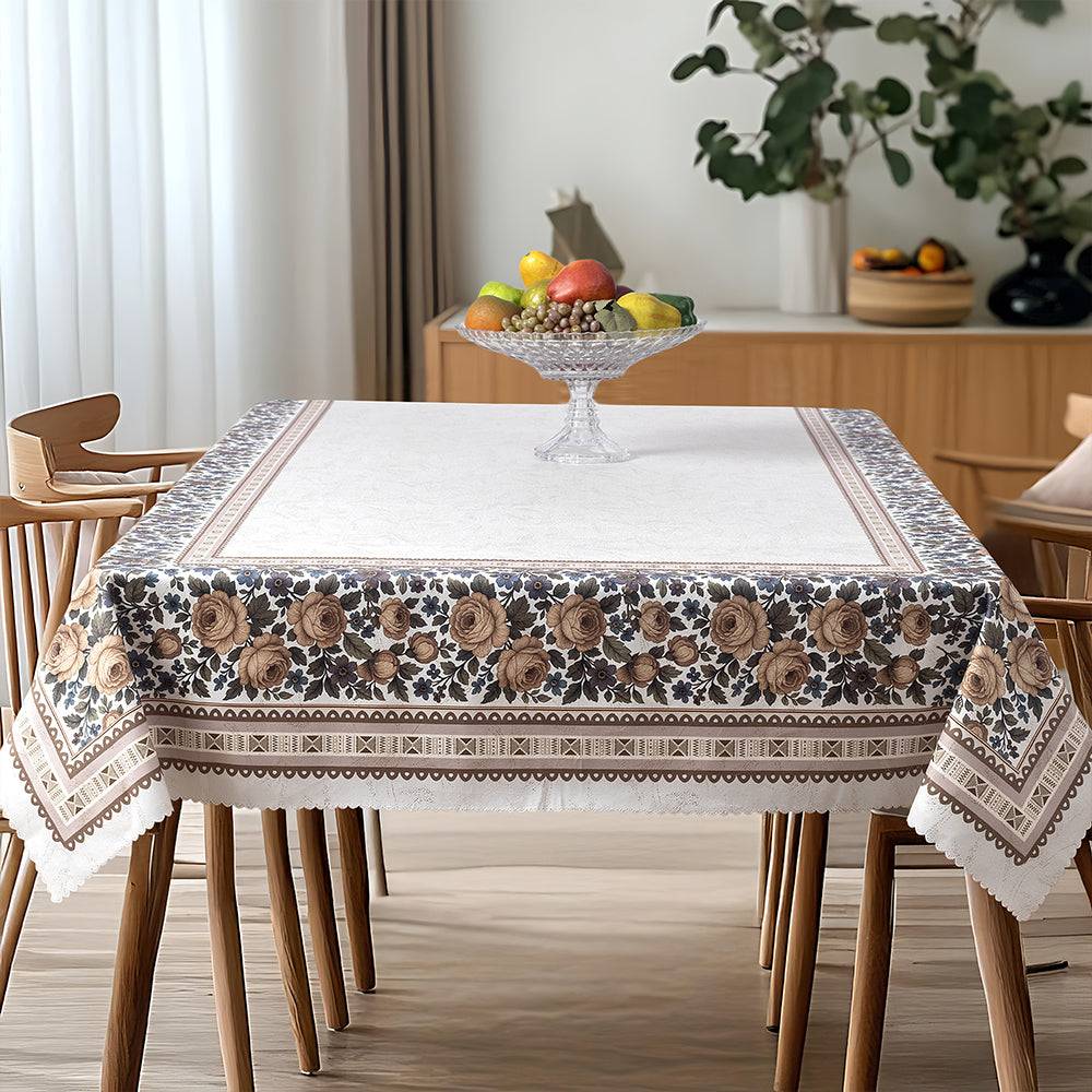 Ivory Bloom Table Cover