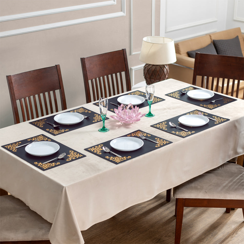 Obsidian Luxe Leather Mat (Set of 6pcs)