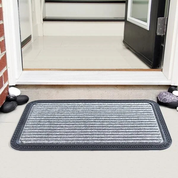 Light Grey & Black Band Mat