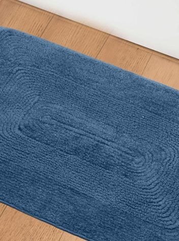 Towel Door Mat Blue