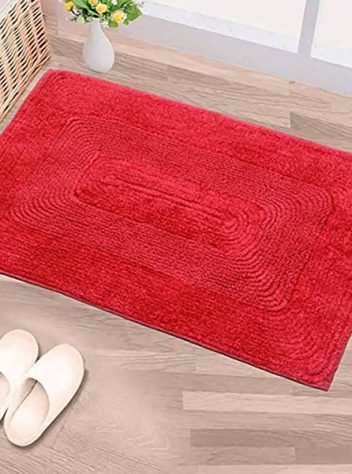 Towel Door Mat Red